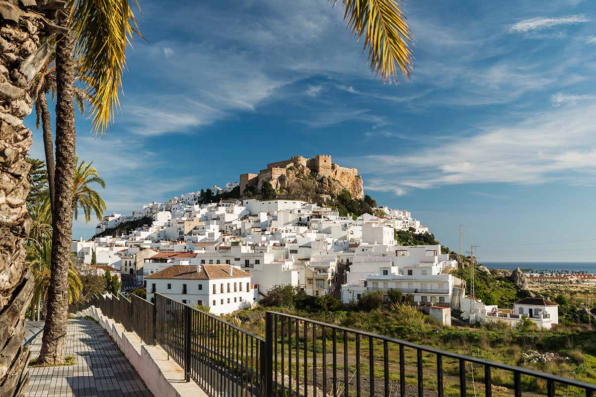 White hillside town on the Costa Tropical